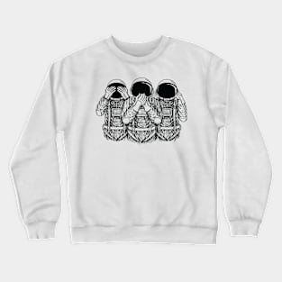 Blind mute and deaf Crewneck Sweatshirt